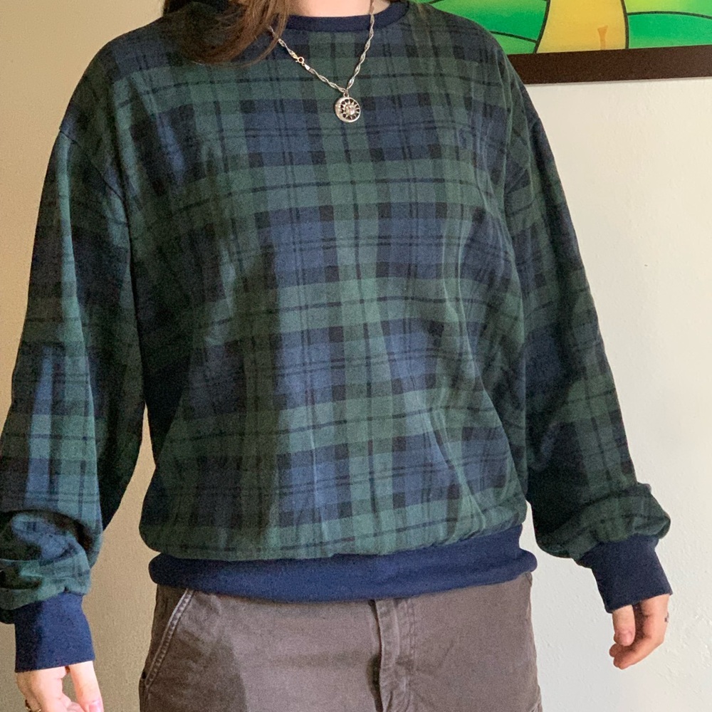 Polo Plaid Crew Neck